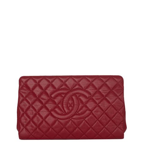 clutch chanel original vermelha